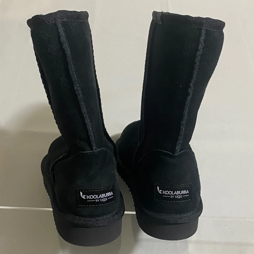 NWOB KOOLABURRA by UGG Black Suede Ankle Boots Women’s Size 6